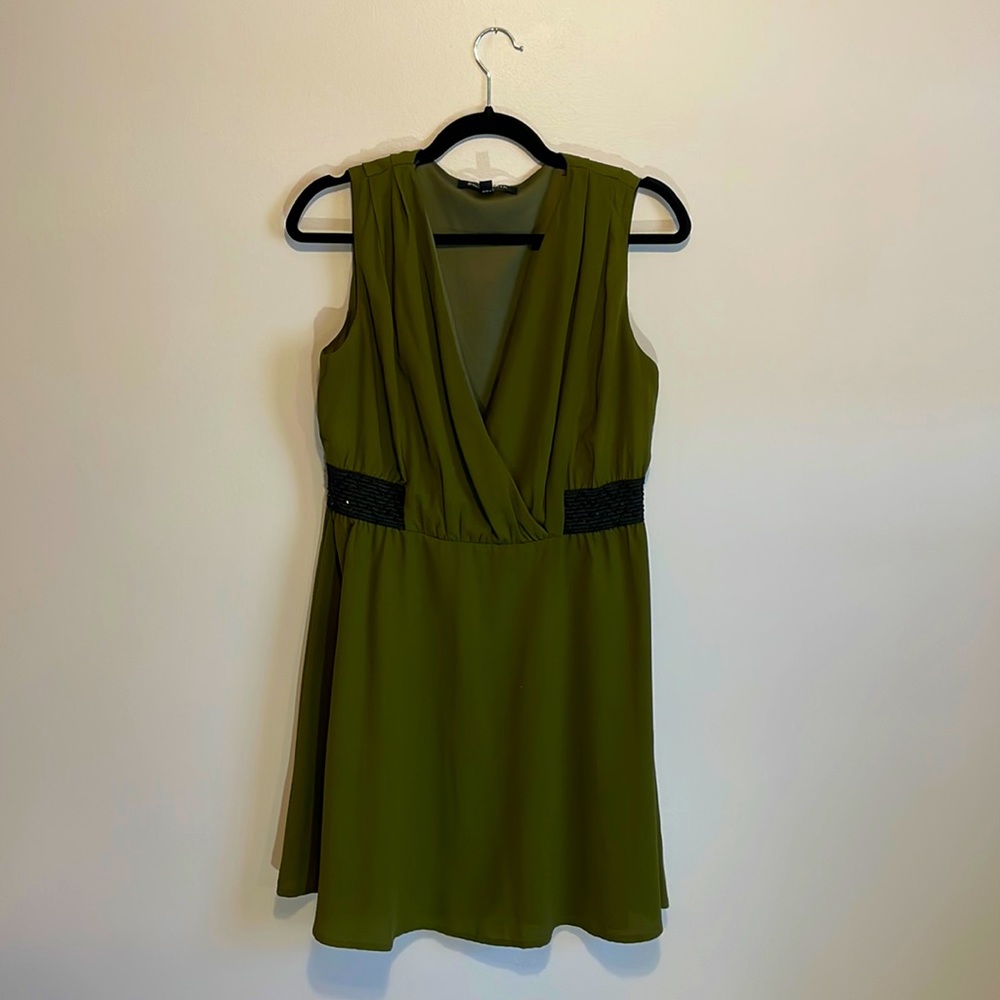 Sweet Rain Olive Green Dress